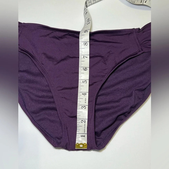 🌻 Purple / Eggplant Floral Tropical Bikini Set sz XL swim beach vacation travel - Picture 4 of 8